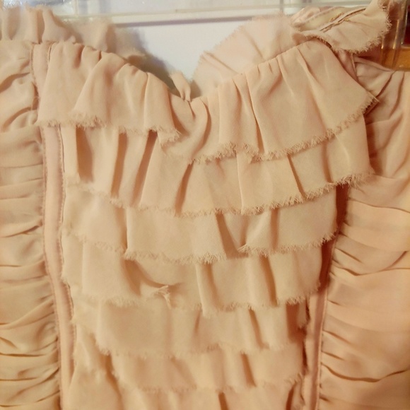 Arden B. Ruffled Mini Dress in Blush - Picture 3 of 5